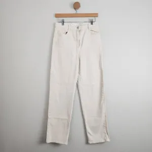 Wilfred Free by Aritzia The Melina Cream High Waisted Straight Leg Pant Jean