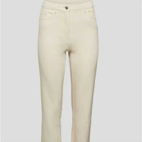 Wilfred Free by Aritzia The Melina Cream High Waisted Straight Leg Pant Jean
