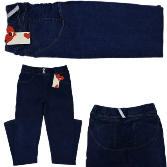 Women Denim Jean Leggings Pants Trousers