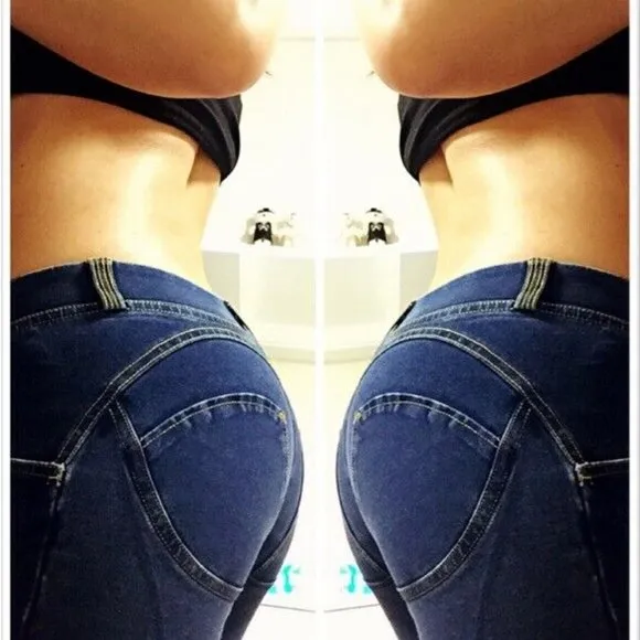 Women Denim Jean Leggings Pants Trousers