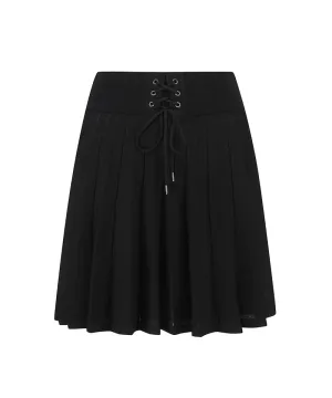 Women Knit Skirt - Black