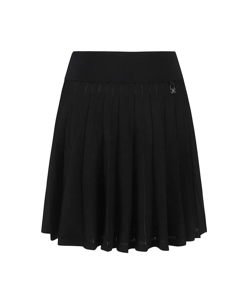 Women Knit Skirt - Black