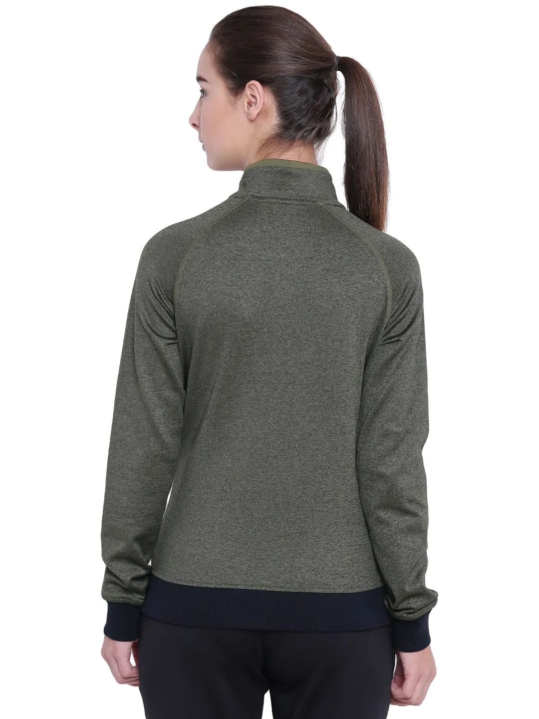 Women Solid Black Sweatshirts