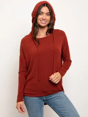 WOMEN'S LONG SLEEVE HOODIE TOP