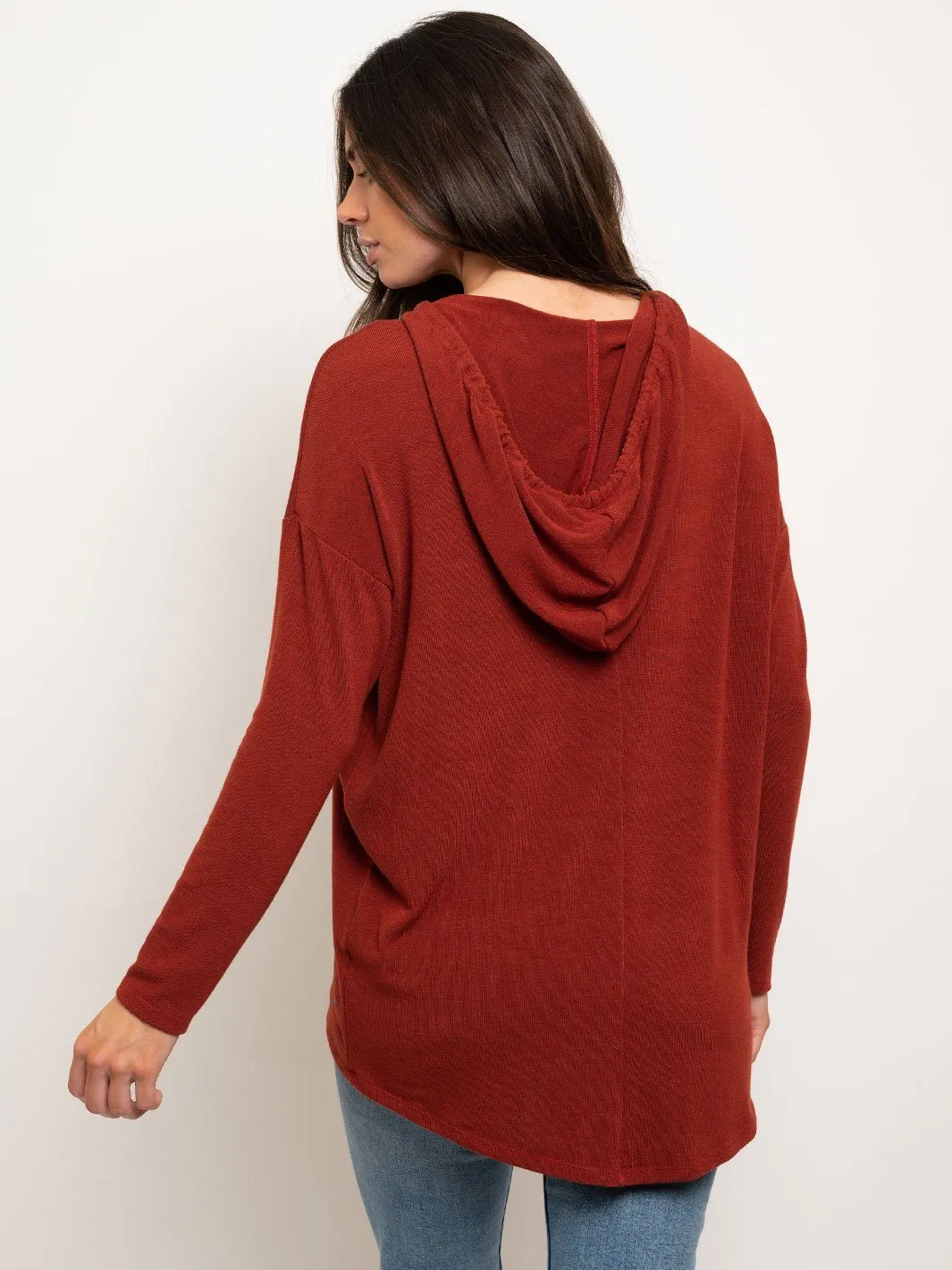 WOMEN'S LONG SLEEVE HOODIE TOP