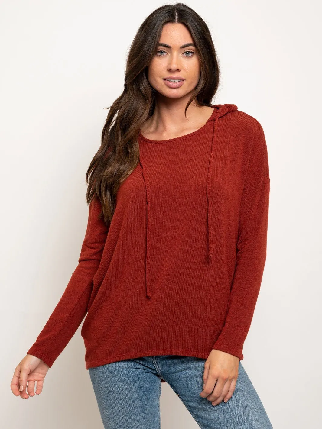 WOMEN'S LONG SLEEVE HOODIE TOP