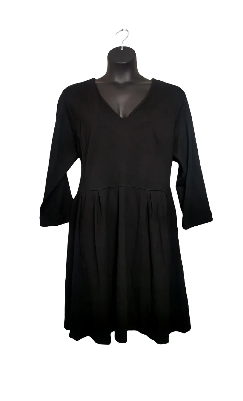 WOMENS PLUS SIZE 3X (22/24) - SPENCER & SHAW, Thick Black Dress, Stretchy NWT B52