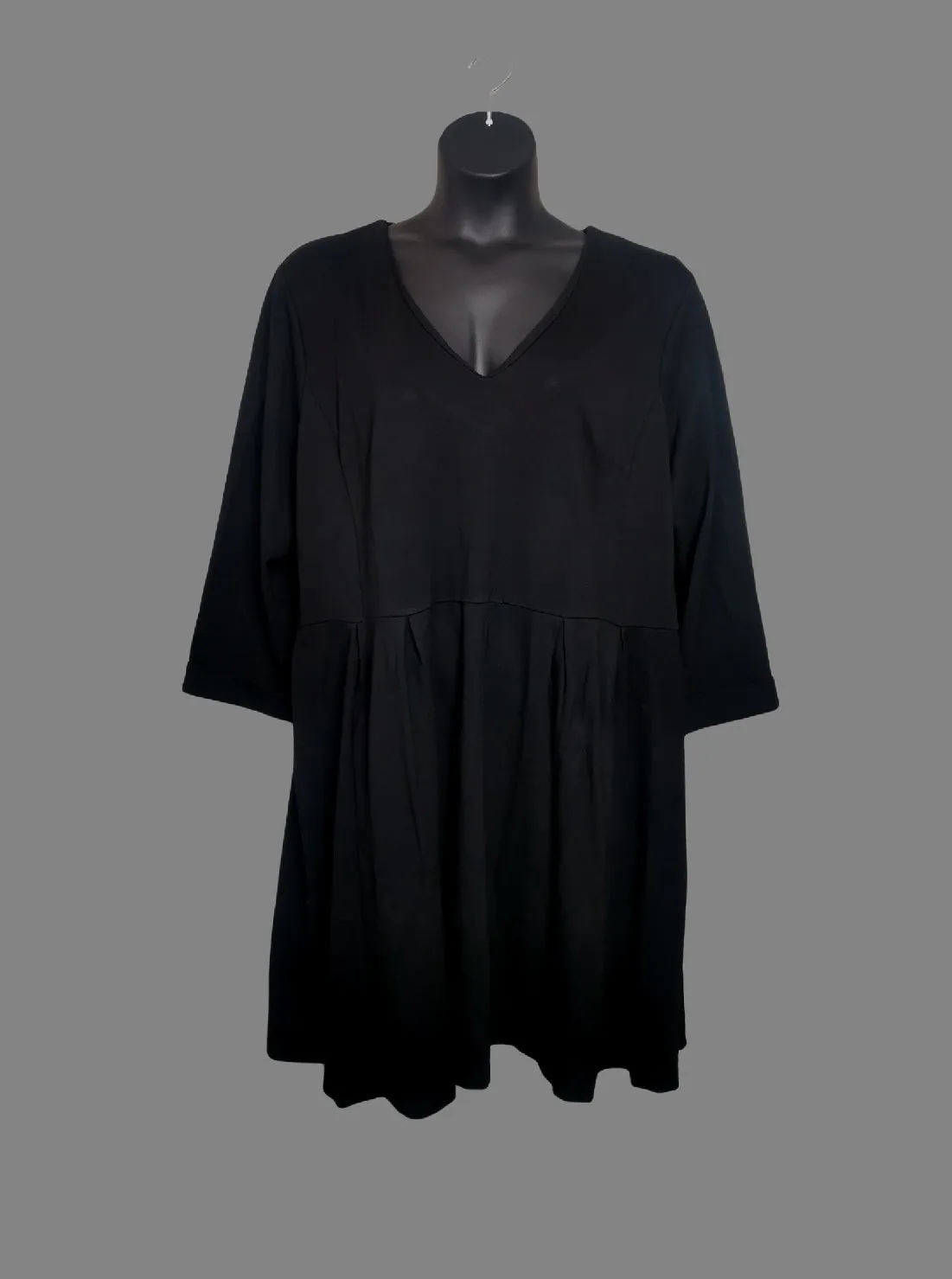 WOMENS PLUS SIZE 3X (22/24) - SPENCER & SHAW, Thick Black Dress, Stretchy NWT B52