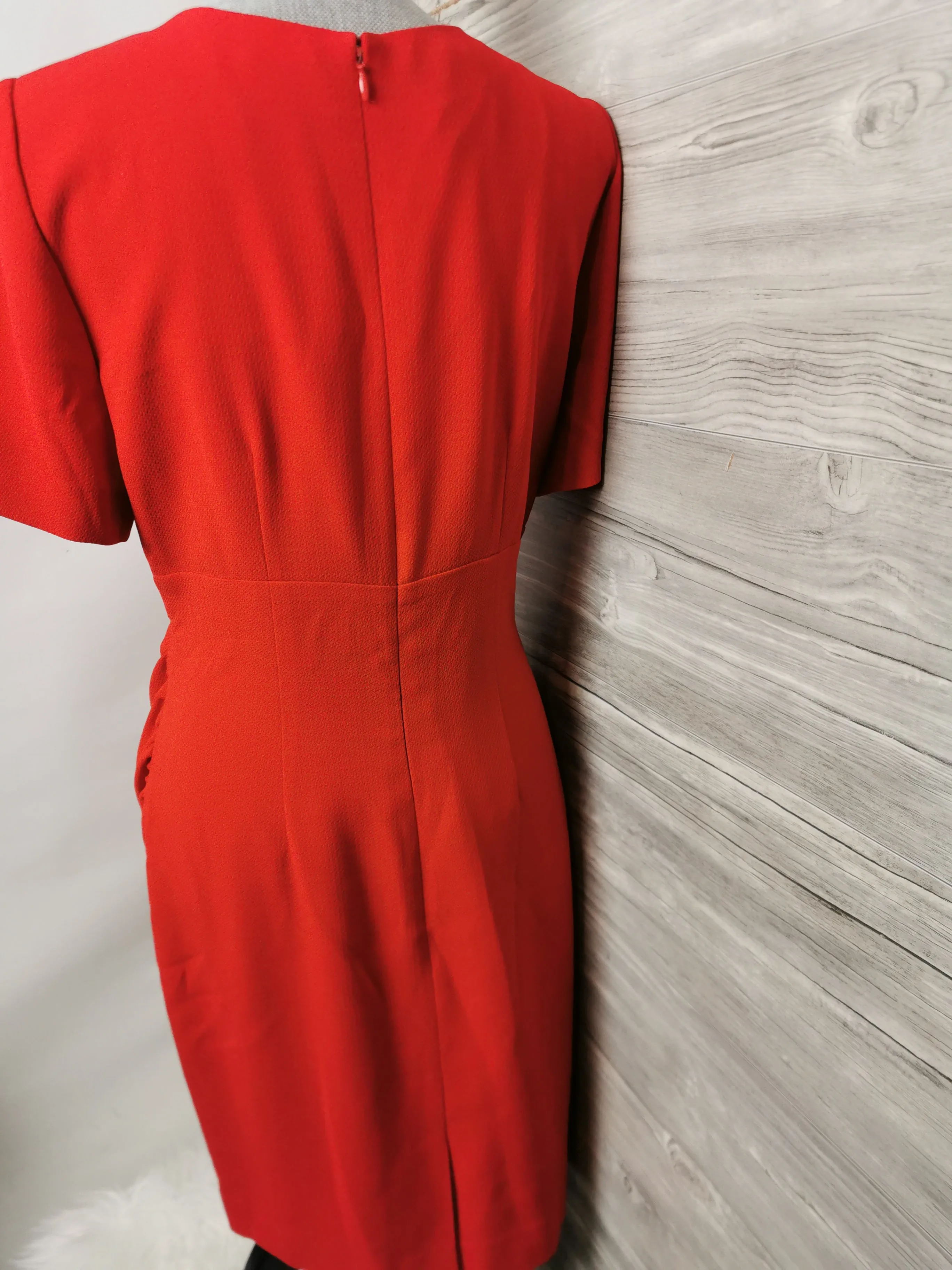 WOMENS SIZE 10 PETITE - LIZ CLAIBORNE, Fitted Red Dress EUC B53