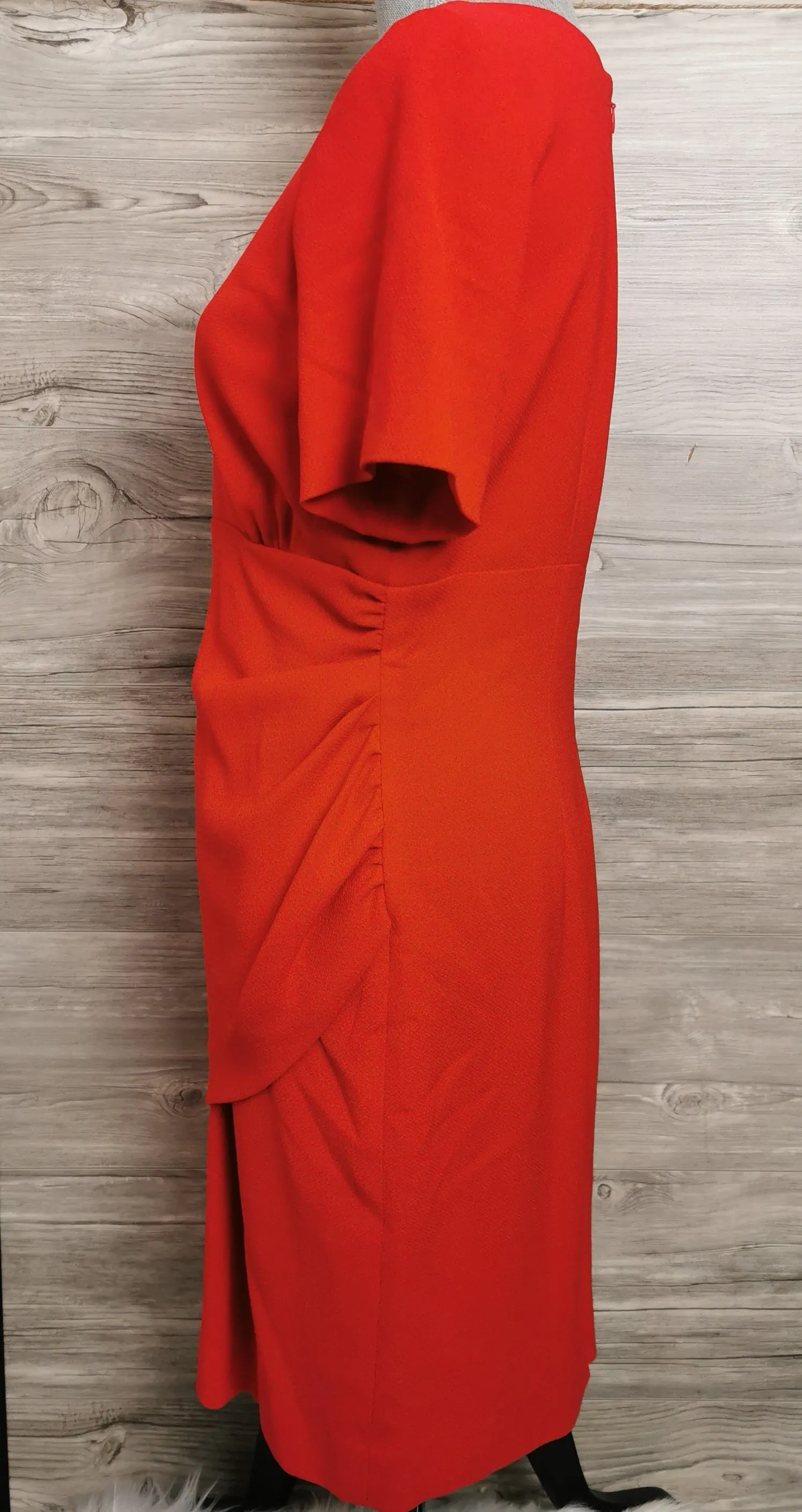 WOMENS SIZE 10 PETITE - LIZ CLAIBORNE, Fitted Red Dress EUC B53