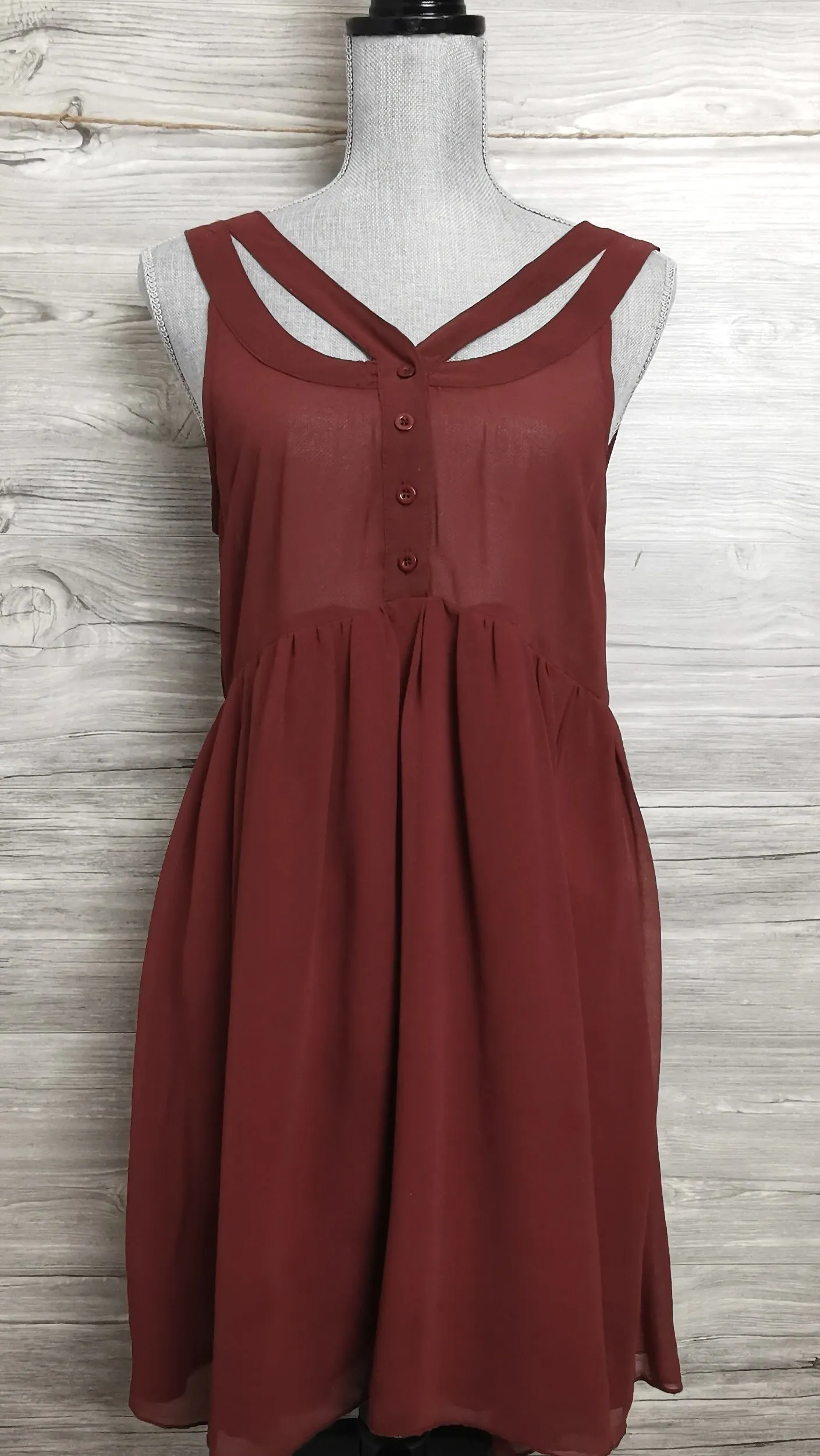 WOMENS SIZE 8 - LITTLE ONE, Fitted Bodice, Chiffon Dress VGUC B54