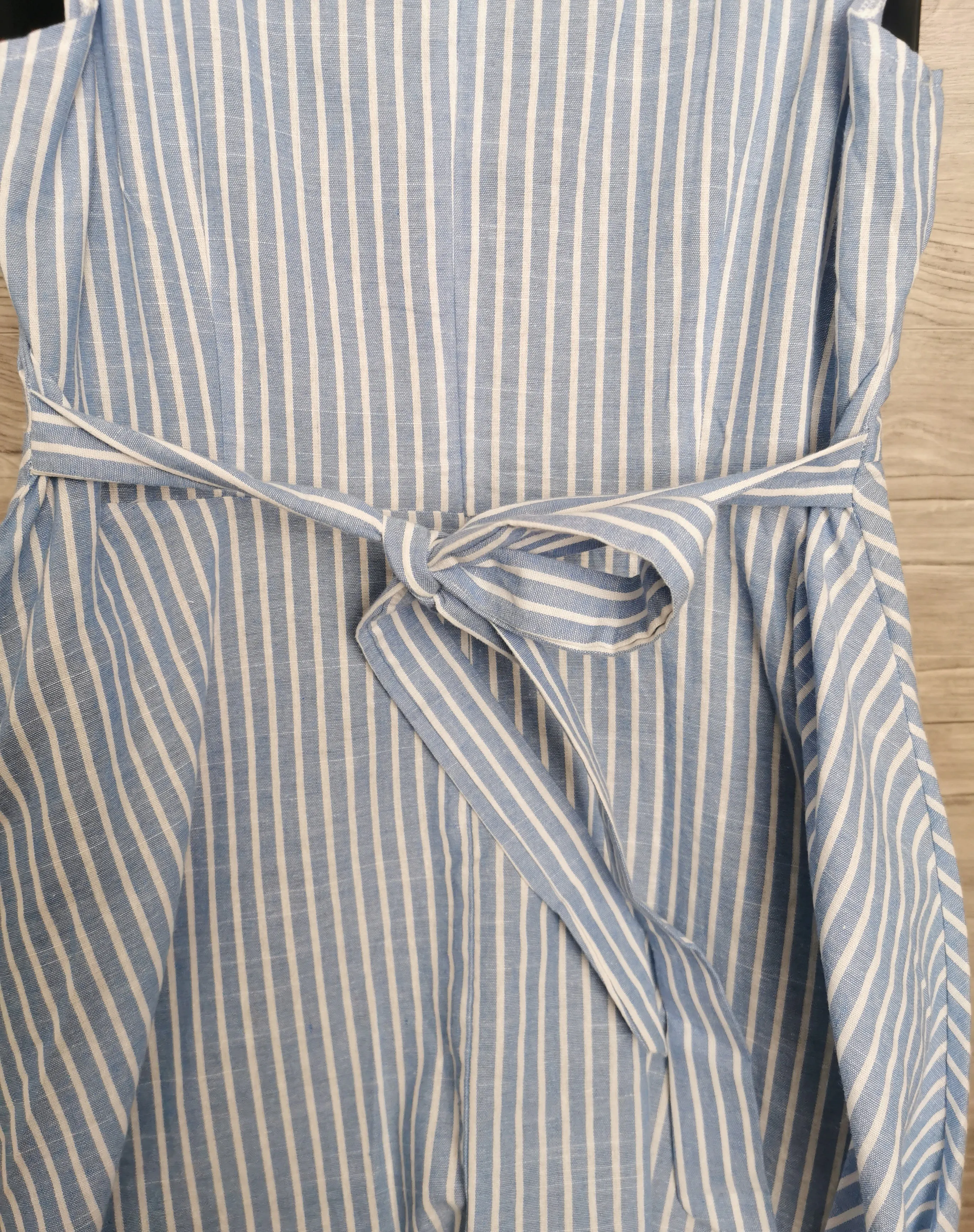 WOMENS SIZE XL - PAPILLON, Blue & White Apron Dress NWT B53