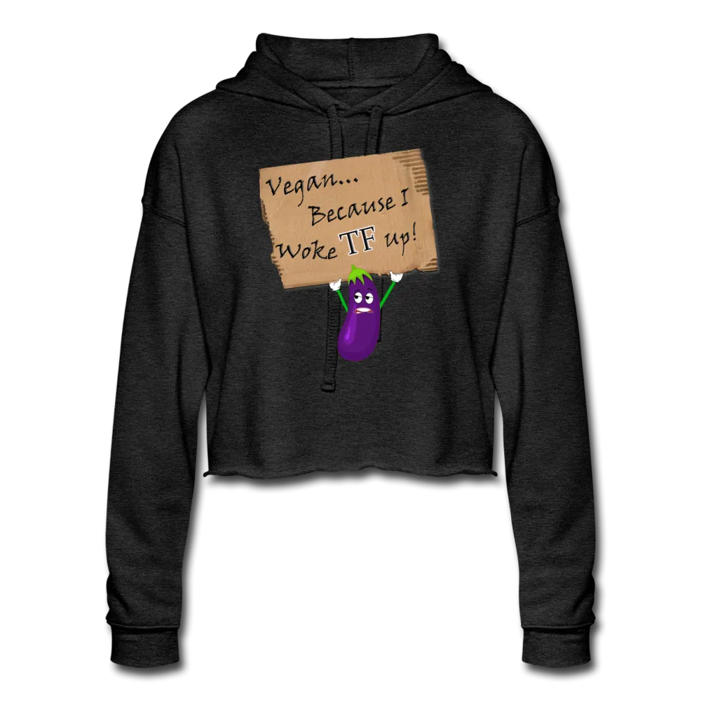 Women's Woke TF Up Cropped Hoodie