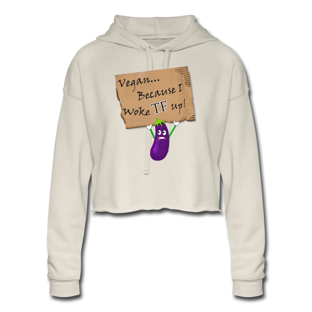 Women's Woke TF Up Cropped Hoodie