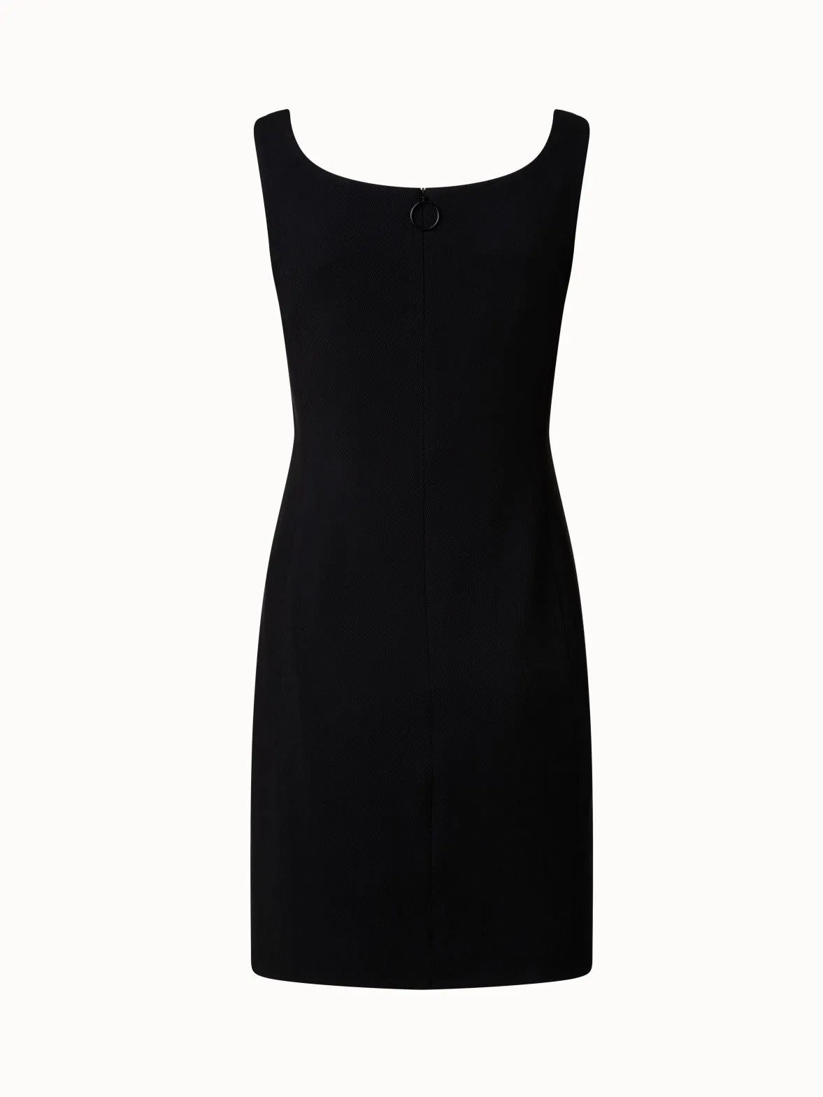 Wool Tricotine Mini Dress