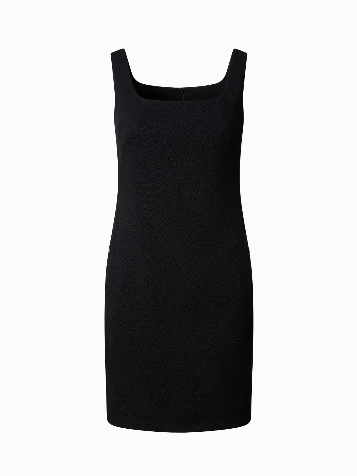 Wool Tricotine Mini Dress