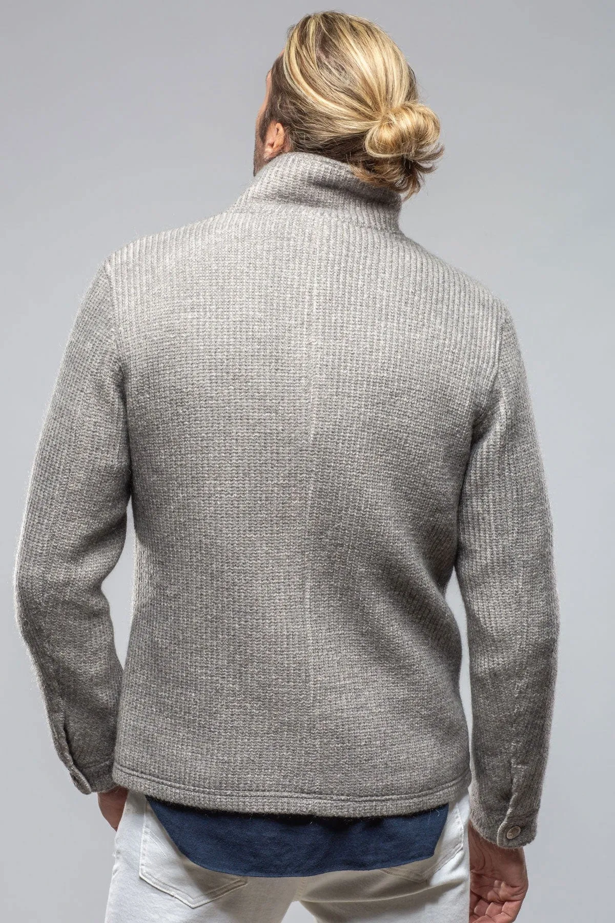 Wrangell Knit Jacket In Light Stone