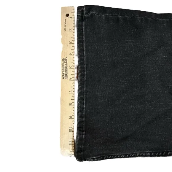 Wrangler Women's High Waisted Fierce Flare Jean Black Charcoal Gray Size 14 x 30