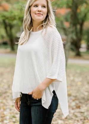 X Ivory Dolman Sleeve Sweater