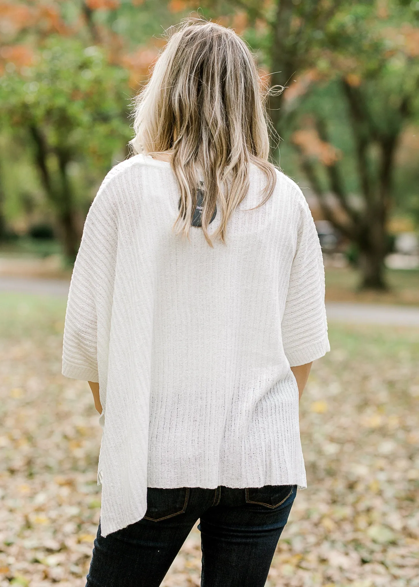 X Ivory Dolman Sleeve Sweater