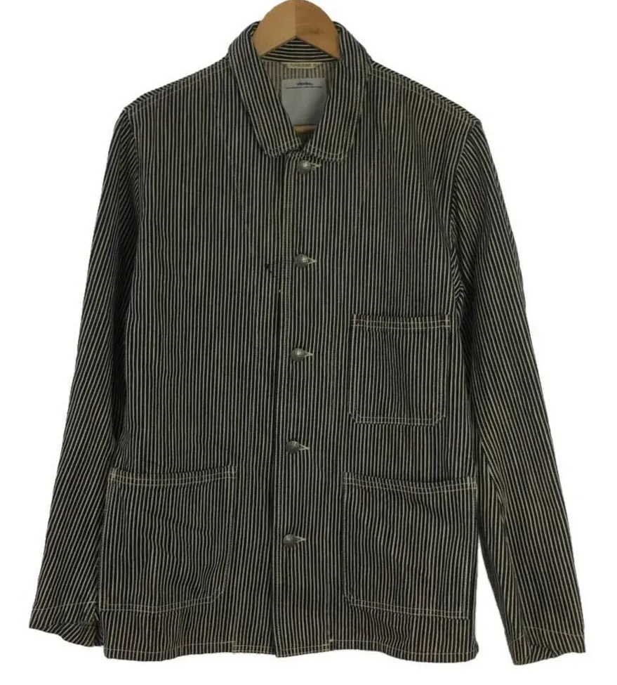 [XL] Visvim Fluxus Denim Hickory Stripe Work Smock Indigo
