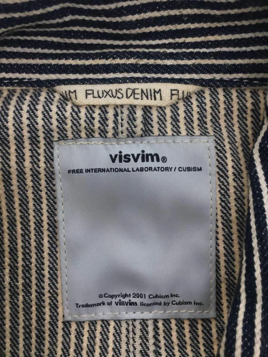 [XL] Visvim Fluxus Denim Hickory Stripe Work Smock Indigo
