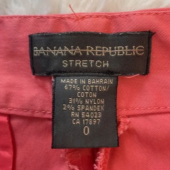 Y2K Banana republic pants stretch cotton blend salmon peach women’s size…