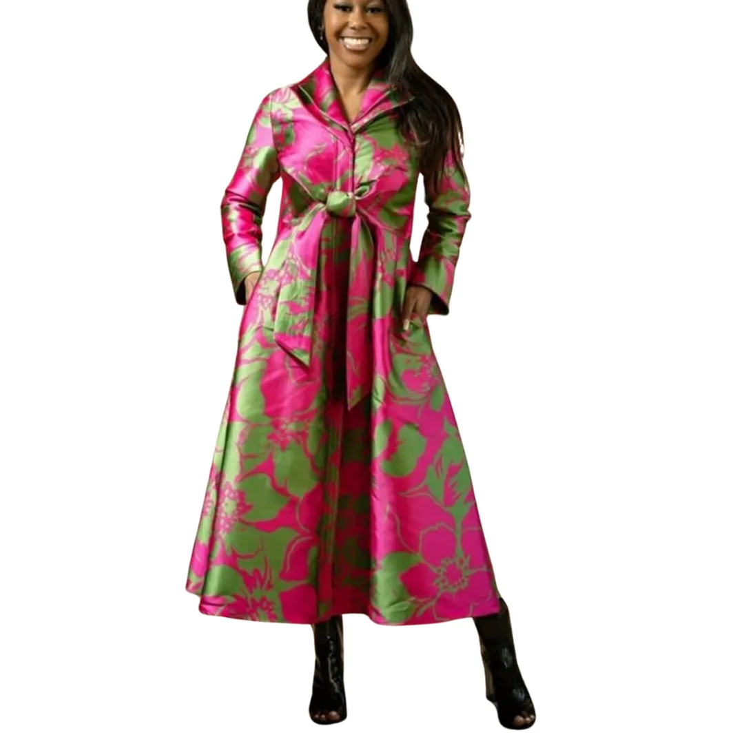 Yarn Dyed Brocade Dress Coat
