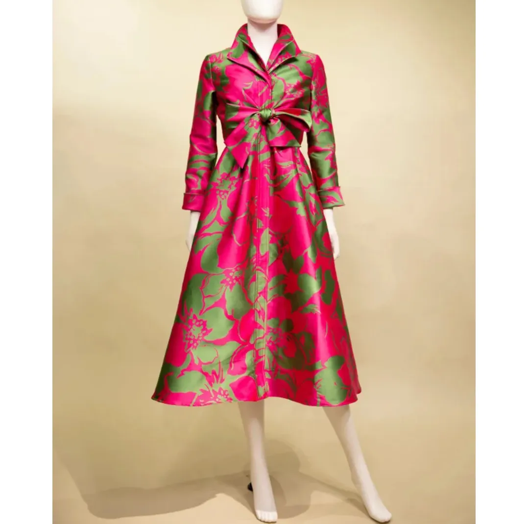 Yarn Dyed Brocade Dress Coat