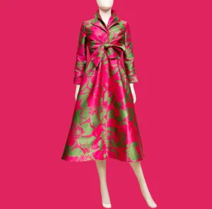 Yarn Dyed Brocade Dress Coat