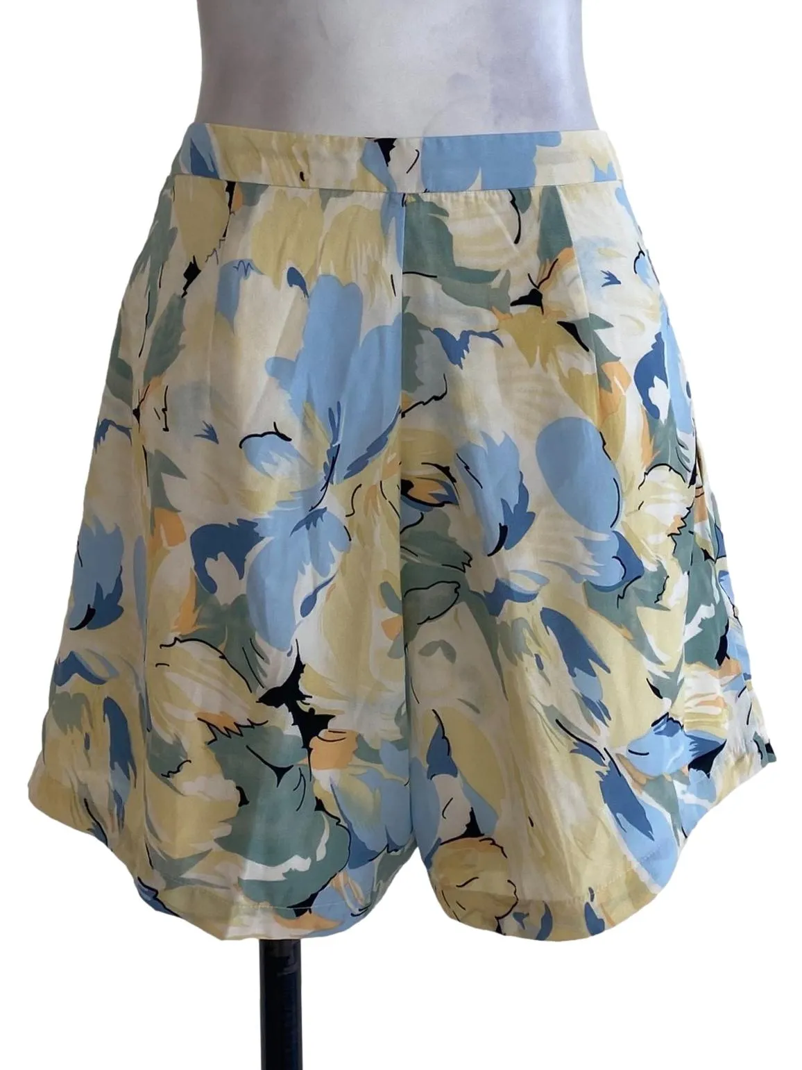 Yellow Abstract Shorts
