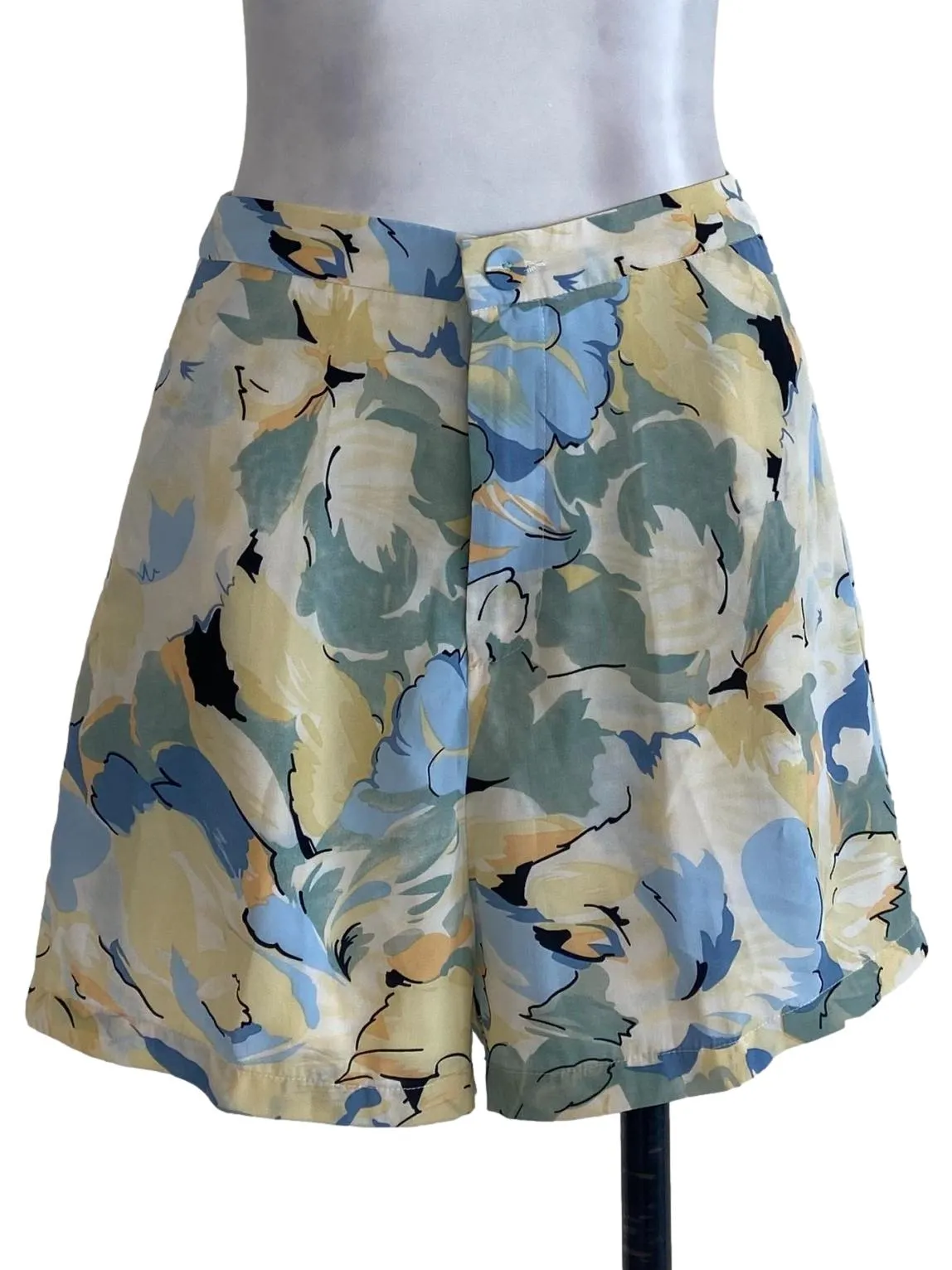 Yellow Abstract Shorts