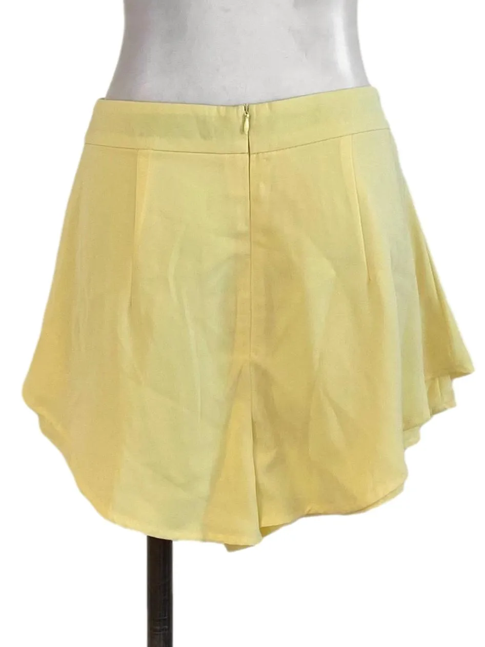 Yellow Plain Shorts YHF