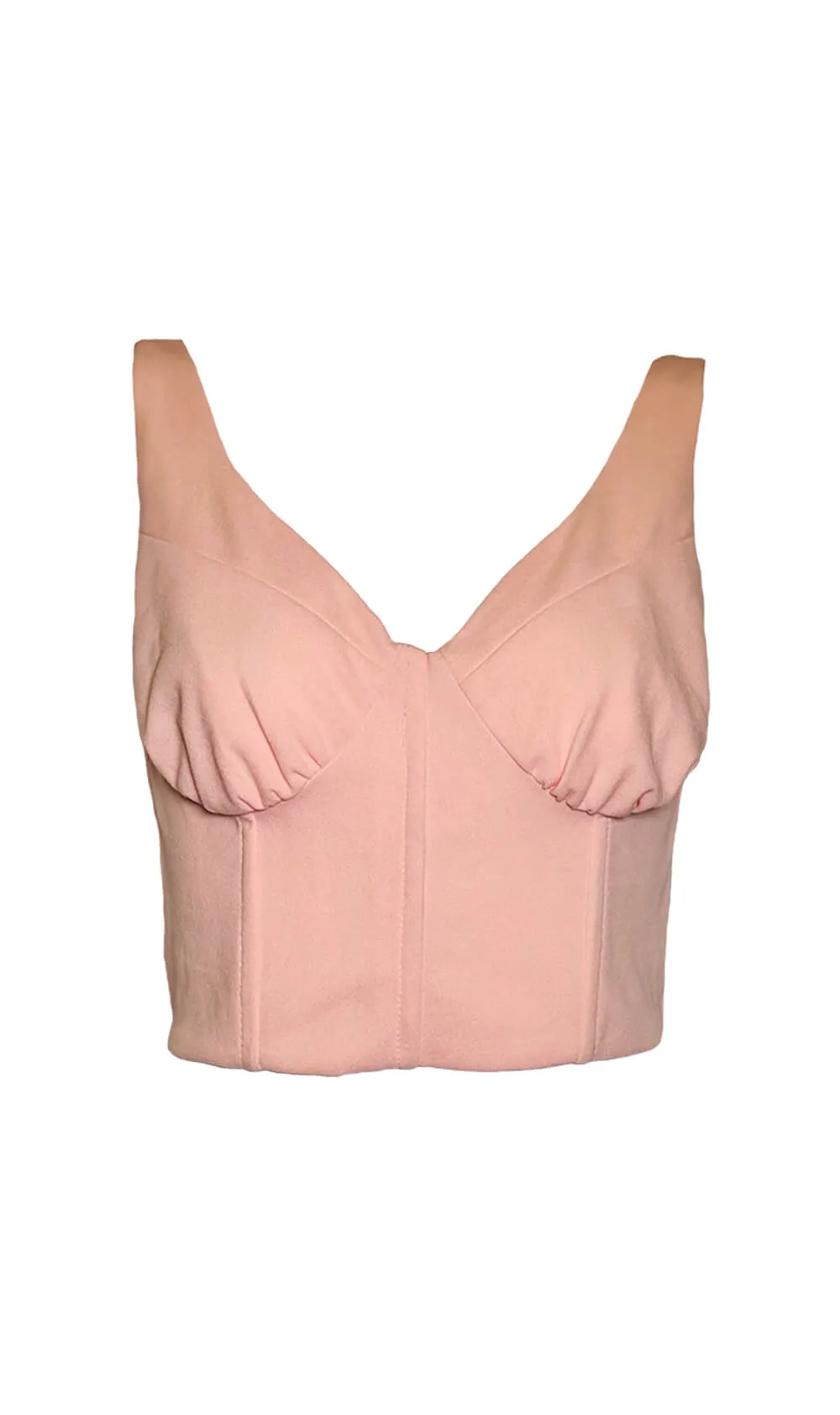 Yellow Sleeveless Corset Crop Top