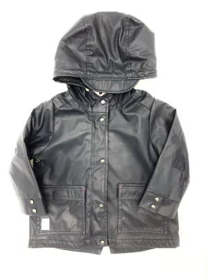 Zara lined navy rain jacket - 2/3