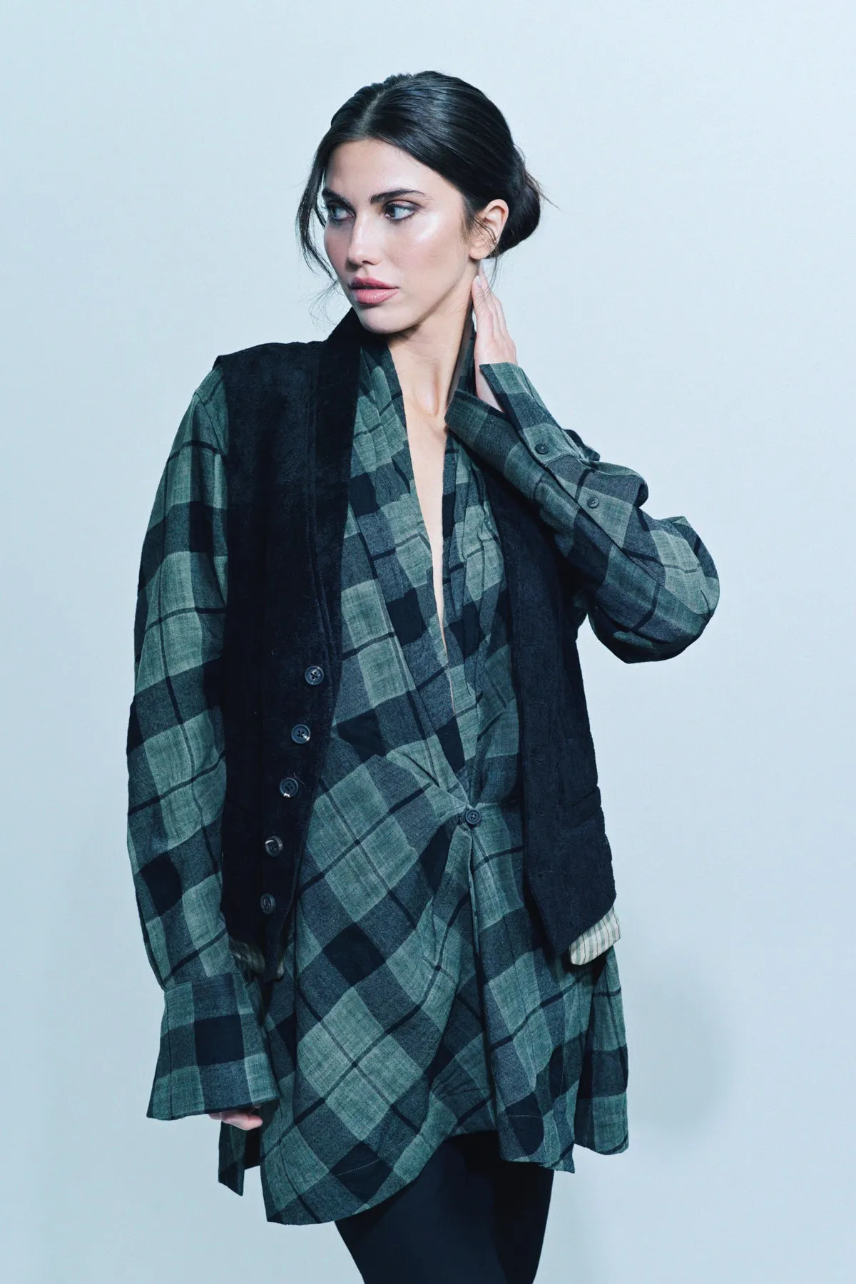 ZIGGY CHEN | LAYERED POCKET WAISTCOAT