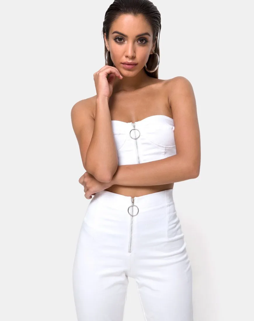 Zolia Trouser in White