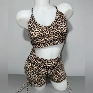Zyia Scrunchy Bum Shorts and Bra Set